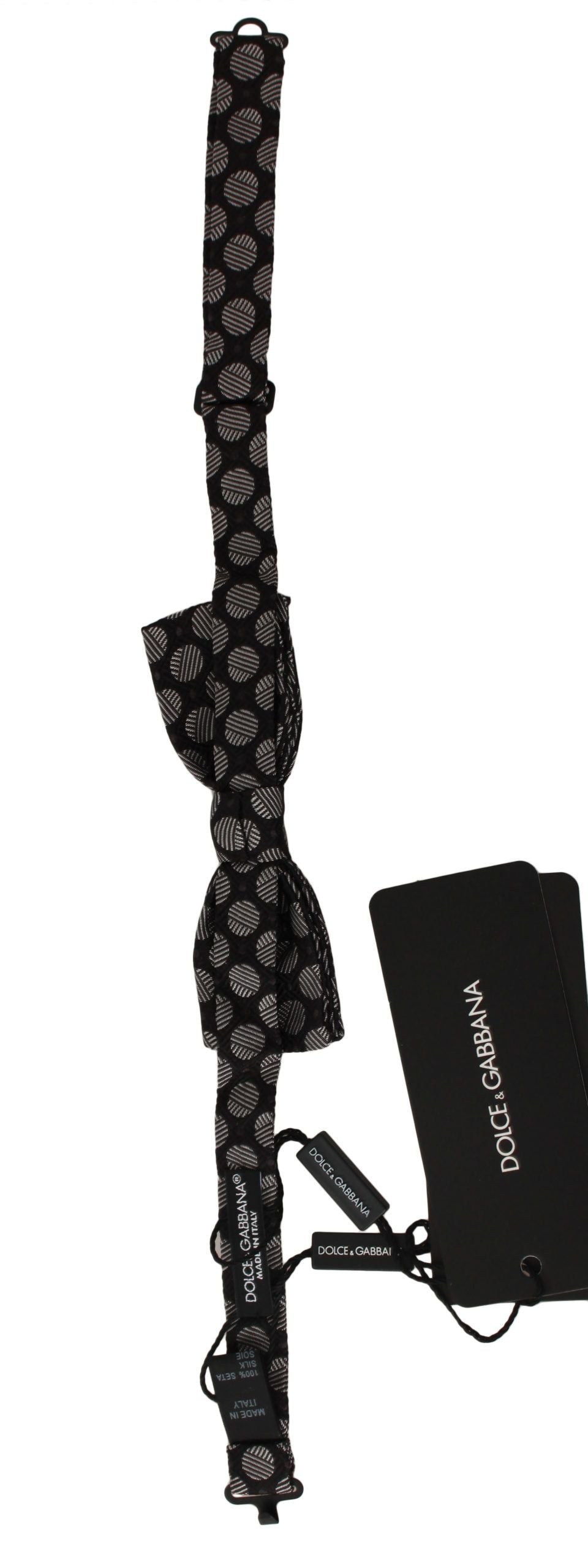 Brown Silk Polka Dot Jacquard Men Bow Tie Papillon