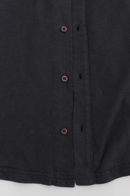 Gray Cotton Button Down Casual Shirt