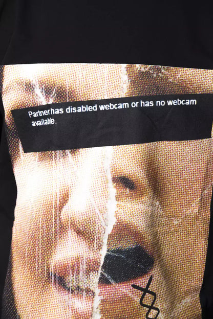 Black Cotton Men T-Shirt