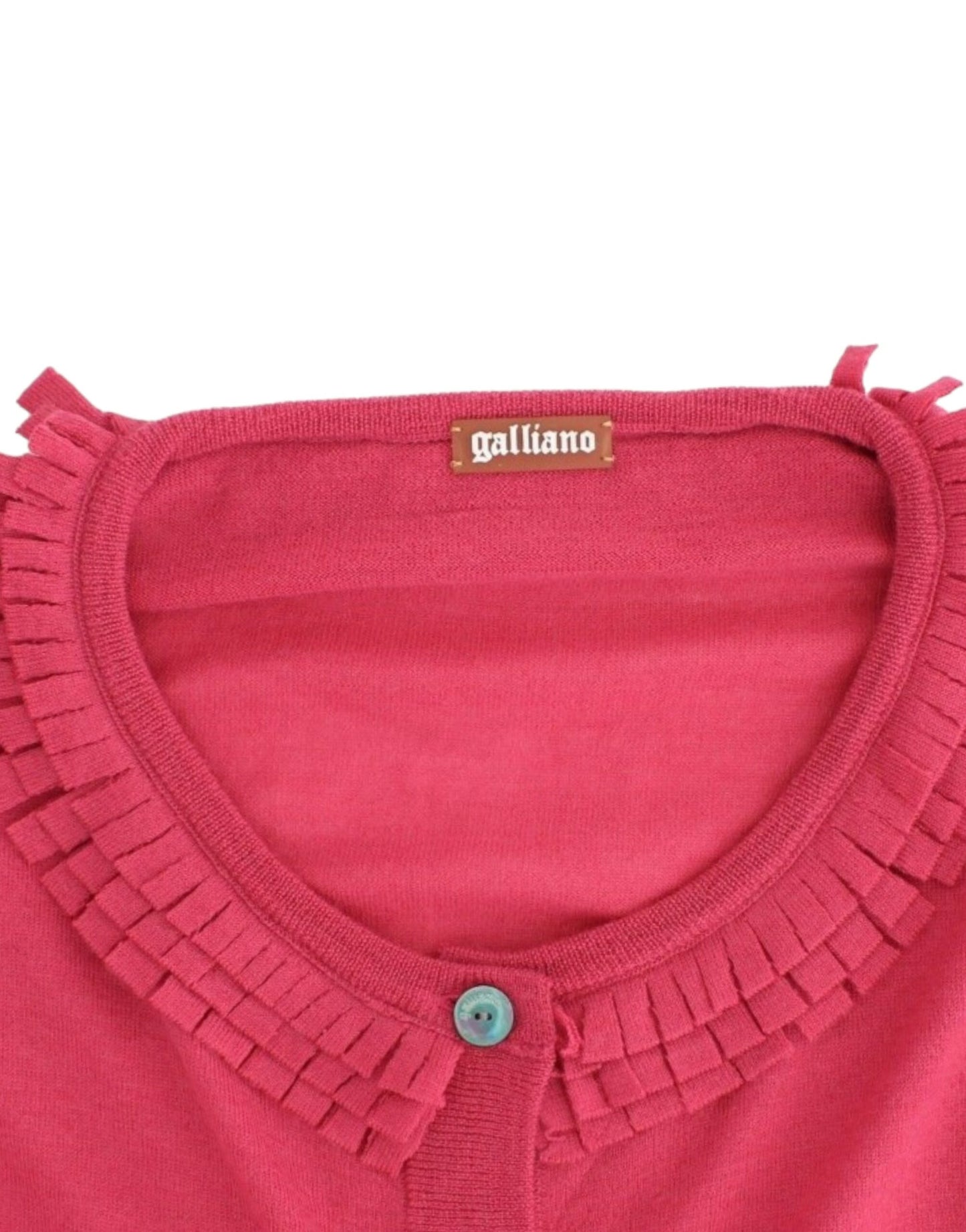 Pink wool cardigan