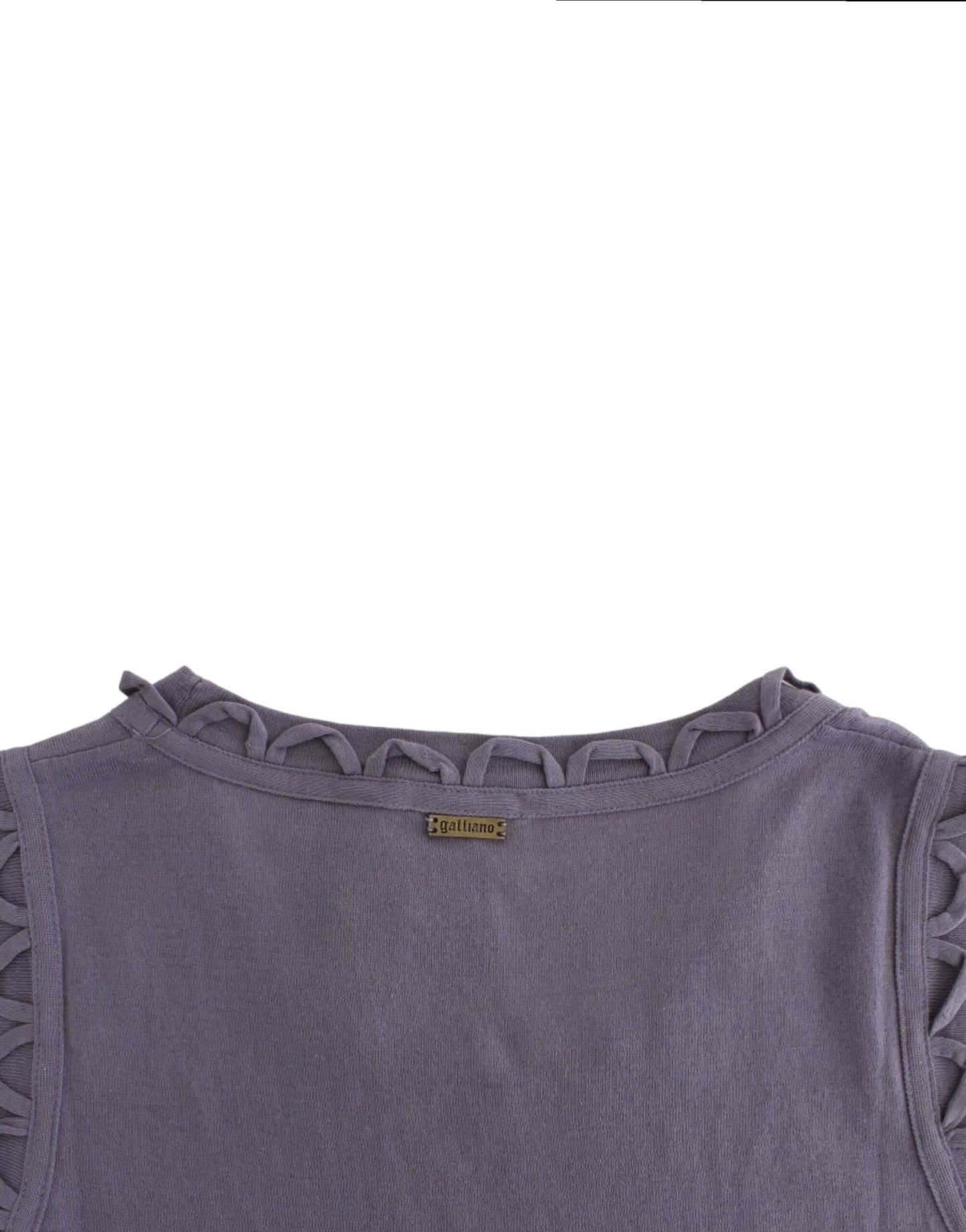 Purple cotton jersey dress