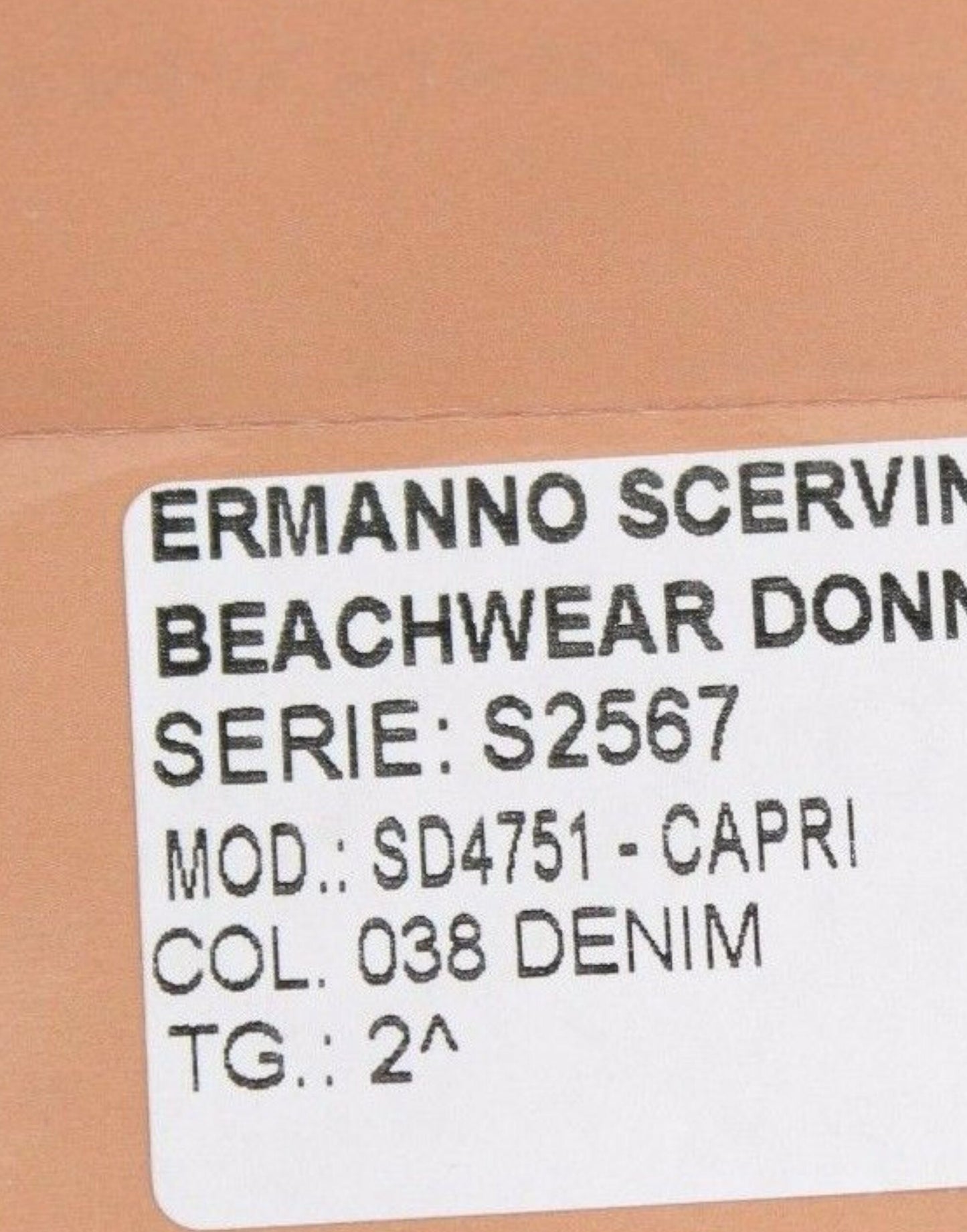 Beachwear Blue Jeans Capri Pants Cropped